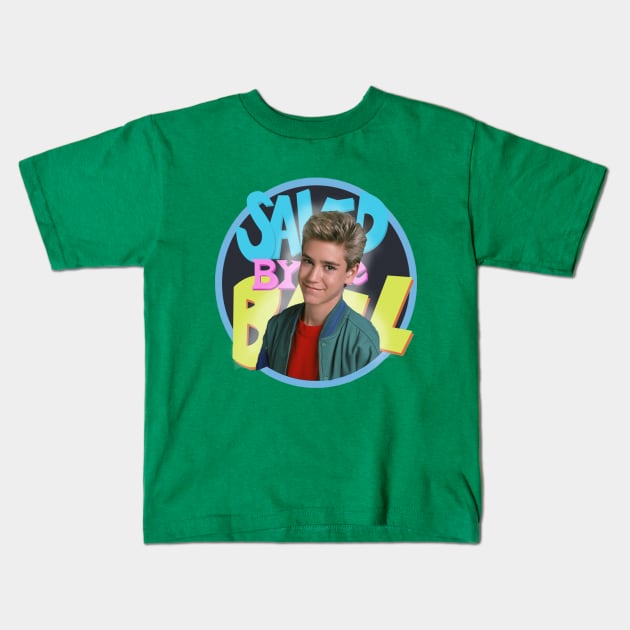 Zack Morris Kids T-Shirt by KatyKingArt